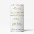 In Loving Memory Antique Gold Verse