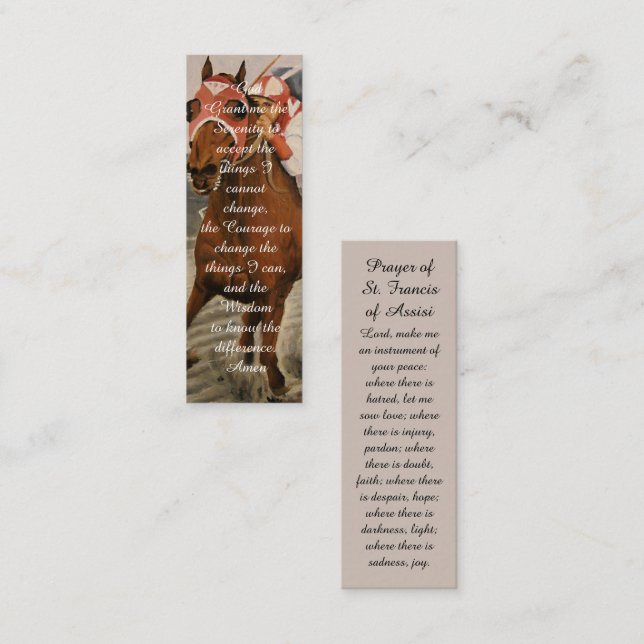 In Loving Memory Book Mark Prayer Card (Front/Back)
