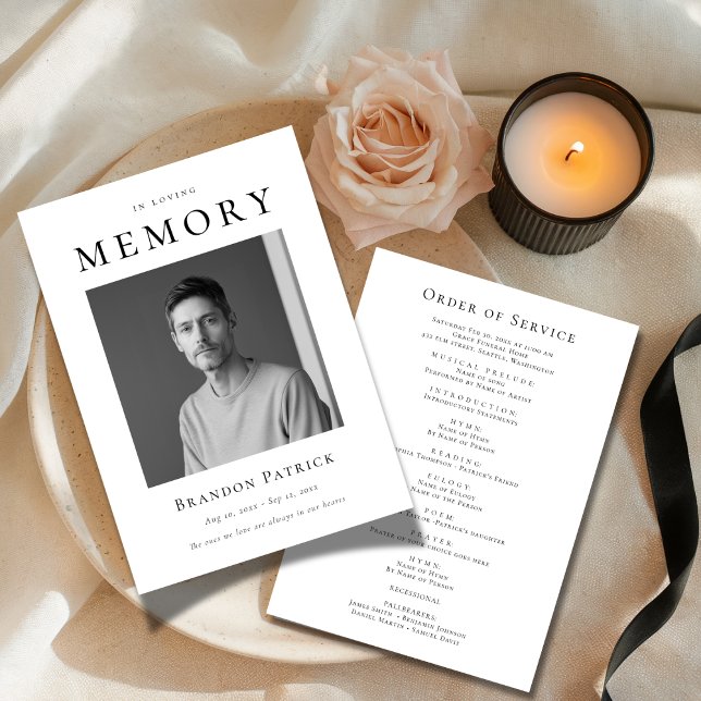 In Loving Memory Burial Funeral Service Photo Programme (Creator Uploaded)