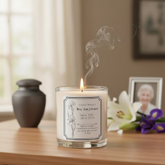 In Loving Memory Candle Label 
