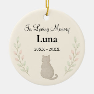 In Loving Memory Cat Ornament — Personalised
