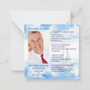 In Loving Memory Celbration of Life Thank You Card