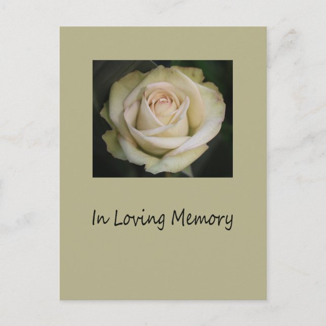 In Loving Memory/Celebration of Life Invitation Postcard (Front)