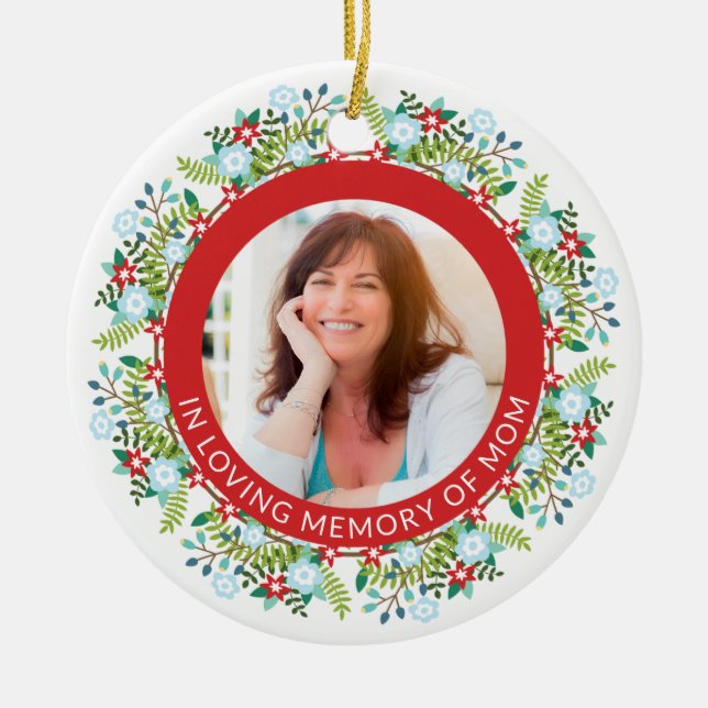 In Loving Memory Christmas Tree Ornament (Front)