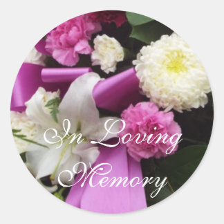 In Loving Memory Classic Round Sticker