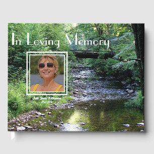 'In Loving Memory' Creek Forest Photo Guest Book