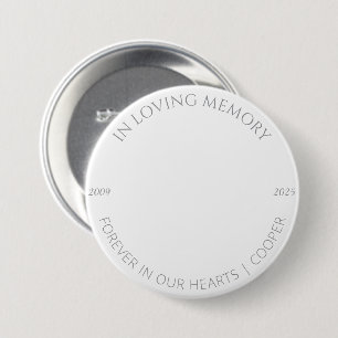 In Loving Memory Custom Pet Photo & Name Badge