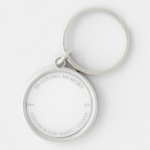 In Loving Memory Custom Pet Photo & Name Keychain