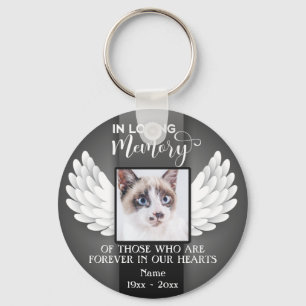In Loving Memory Custom Photo, Cat Memorial Key Ring