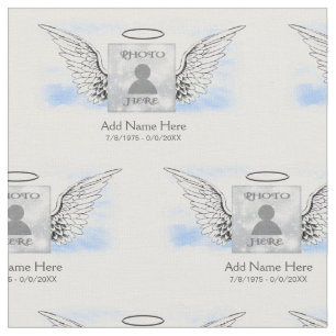 In Loving Memory Custom Photo Fabric