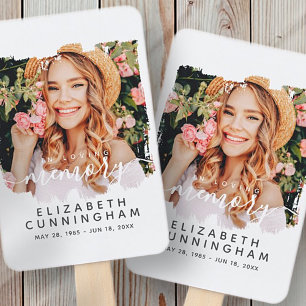 In Loving Memory Custom Photo Memorial Hand Fan