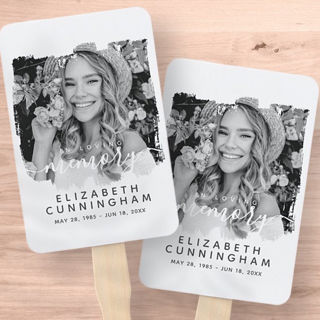 In Loving Memory Custom Photo Memorial Hand Fan (Creator Uploaded)