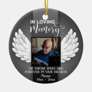 In Loving Memory Custom Photo, Name & Message Ceramic Tree Decoration