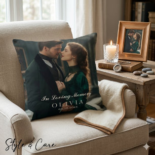 In Loving Memory Custom Photo Square Cushion