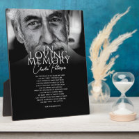 In Loving Memory Custom Text & Photo Memorial