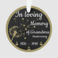 In loving Memory Death Anniversary Grandma