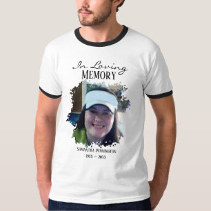 In Loving Memory Distressed Photo White T-Shirt