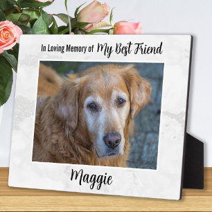 In Loving Memory - Dog Memorial Pet Loss Sympathy Plaque