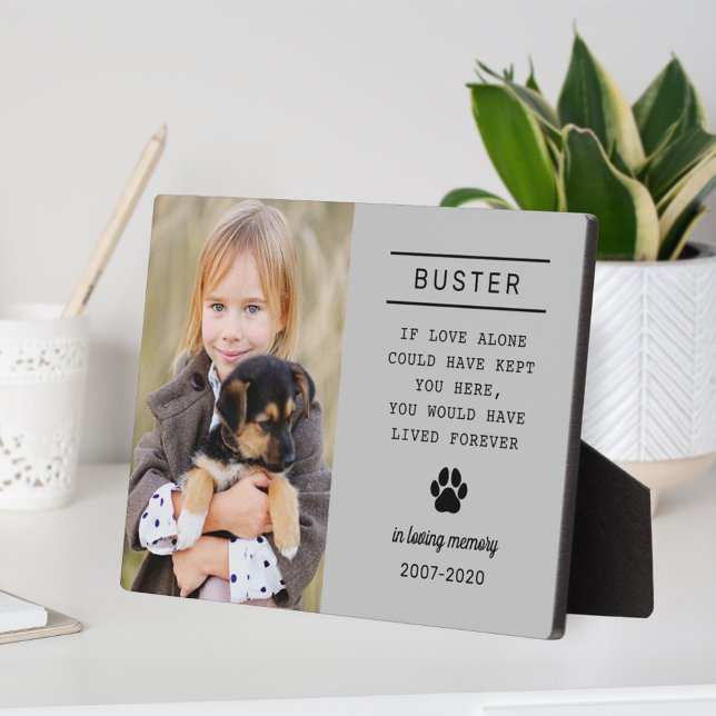 In Loving Memory Dog Personalised Photo Memorial Plaque (Creator Uploaded)