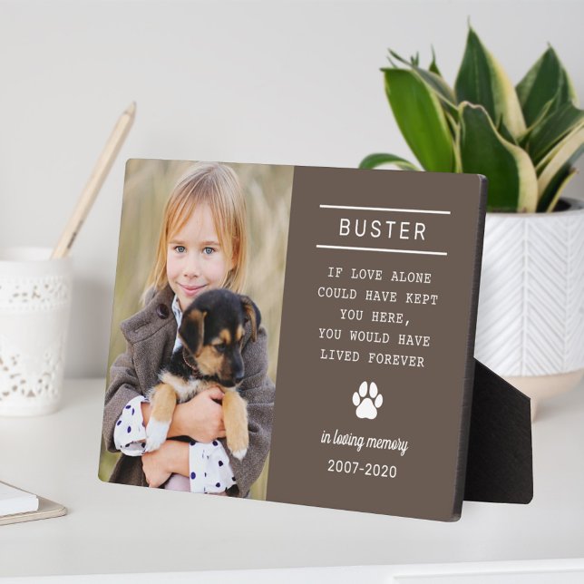 In Loving Memory Dog Personalised Photo Memorial Plaque (Creator Uploaded)