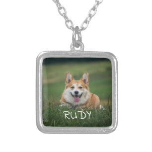 In Loving Memory,Dog Photo Gold Plated Necklace