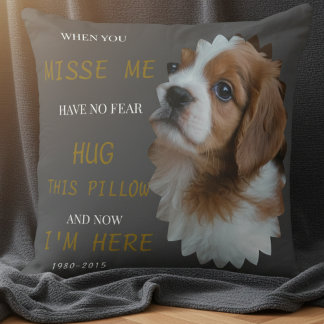 In Loving Memory Dog Pillow – Custom Pet Tribute