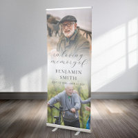 In Loving Memory Elegant Modern Photo Funeral
