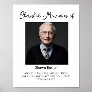 In Loving Memory, Elegant Wedding Sign