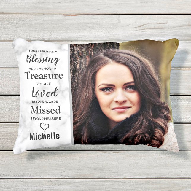 In Loving Memory Family Remembrance Memorial Decorative Cushion (Creator Uploaded)
