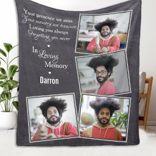 In Loving Memory Family Remembrance Memorial Fleece Blanket