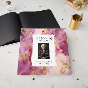 In Loving Memory Foam Board with Photo   Personali Guest Book