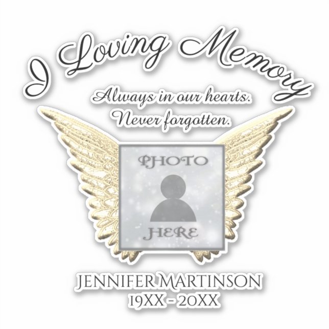 In Loving Memory Forever in Our Hearts (Front)