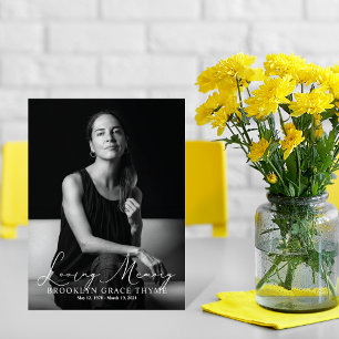 In Loving Memory Full Photo Flat Funeral Program Programme