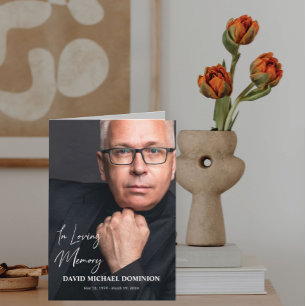 In Loving Memory Full Photo Memorial Program Programme