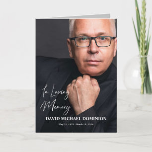 In Loving Memory Full Photo Memorial Program Programme