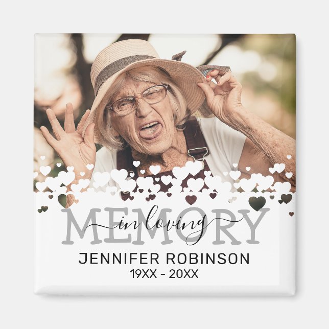 In Loving Memory Funeral Favour Magnet (Front)