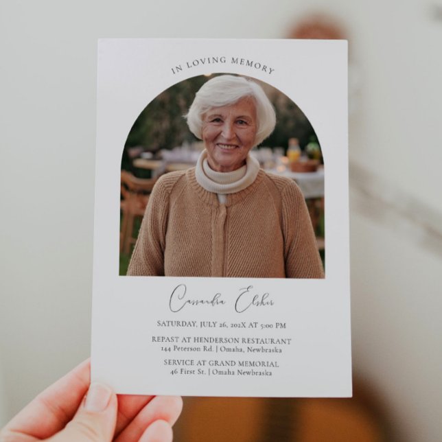 In Loving Memory Funeral Invitation (Creator Uploaded)