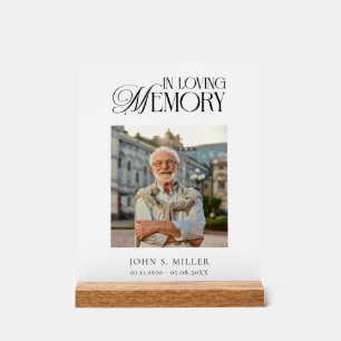 In Loving Memory Funeral Memorial Sign