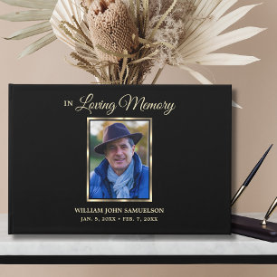 In Loving Memory Funeral Memorial Sign in Guest Book