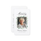 "In Loving Memory" Funeral Photo Prayer 