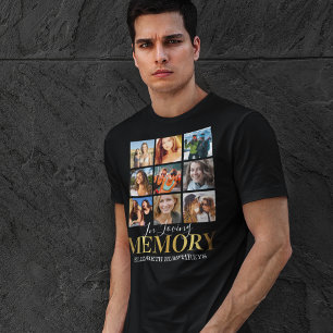 In Loving Memory Funeral Photo T-Shirt