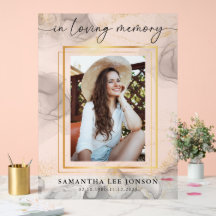 In Loving Memory Funeral Photo Welcome Watercolor