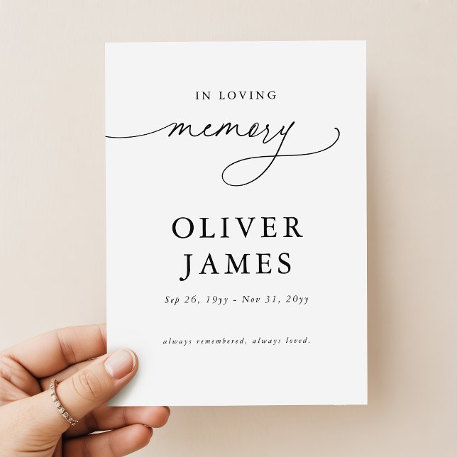 In Loving Memory Funeral Prayer Card (Creator Uploaded)