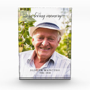 In Loving Memory Funeral Sympathy Photo Block