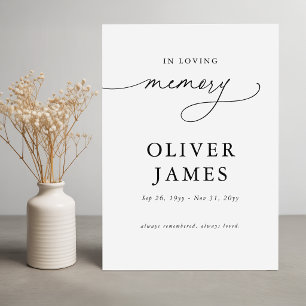 In Loving Memory Funeral Thank You Card