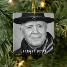 In Loving Memory Grandad  Black White Photo 