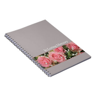 In Loving Memory  guestbook Notebook