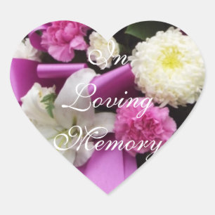In Loving Memory Heart Sticker
