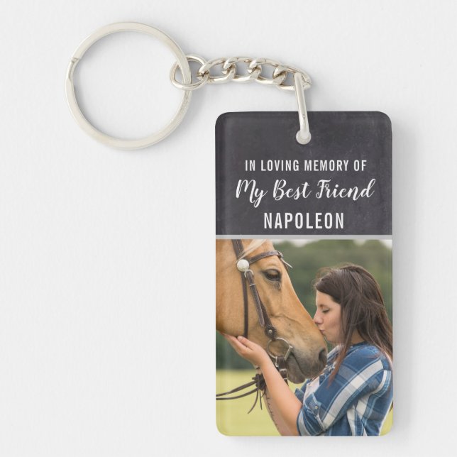 In Loving Memory Horse Key Ring (Front)