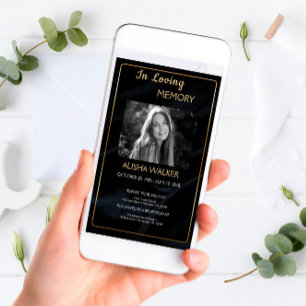 In Loving Memory Invitation, Memorial  Invitation